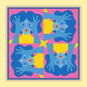 方巾印花华亿平台图片