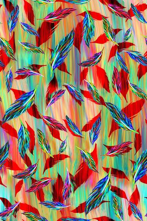 羽毛印花华亿平台图片