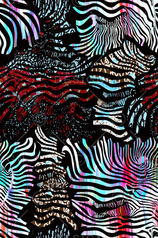 抽象印花华亿平台图片