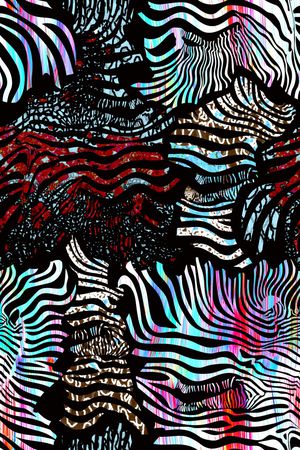 抽象印花华亿平台图片