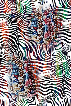 几何印花华亿平台图片