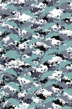 抽象男装印花华亿平台图片