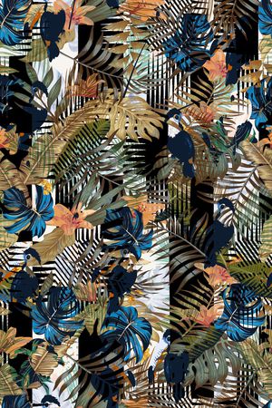 几何印花华亿平台图片