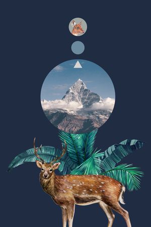 几何印花华亿平台图片