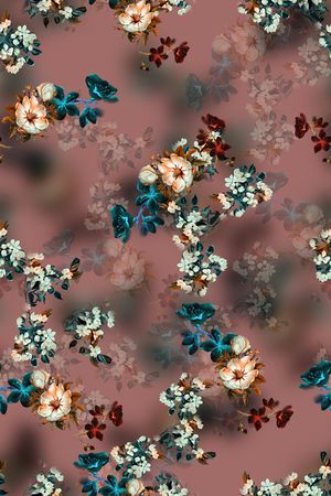 连衣裙印花华亿平台图片