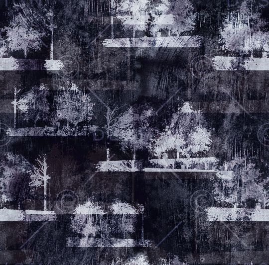 蓝色印花华亿平台图片