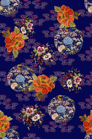 民族风印花华亿平台图片