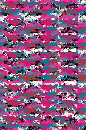 抽象男装印花华亿平台图片