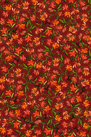 彩底花卉印花华亿平台图片