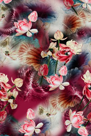 大牌风印花华亿平台图片