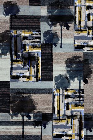 抽象男装印花华亿平台图片