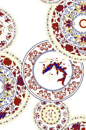 民族花卉印花华亿平台图片