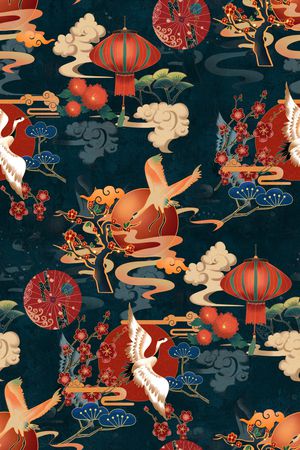 复古印花华亿平台图片