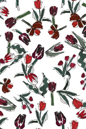 郁金香印花华亿平台图片