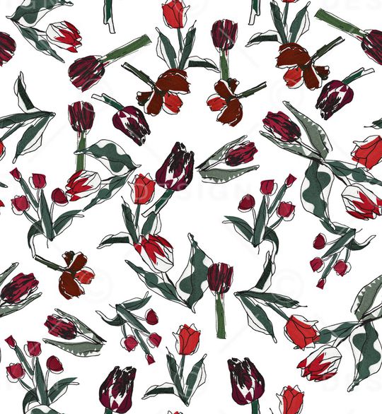 郁金香印花华亿平台图片