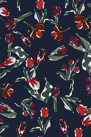 郁金香印花华亿平台图片