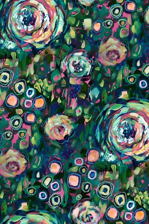 仙人掌印花华亿平台图片