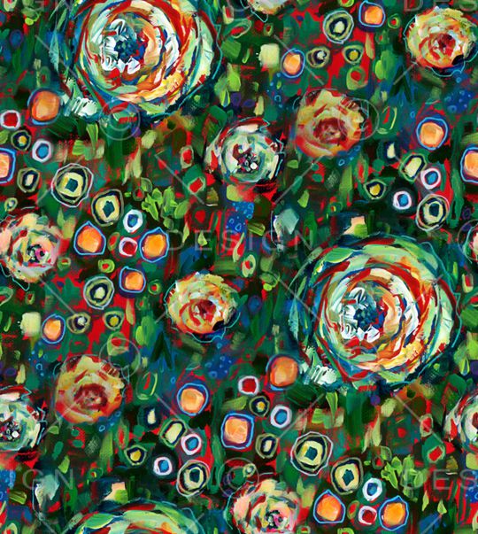 仙人掌印花华亿平台图片