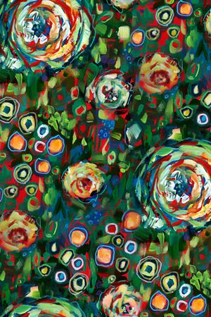 仙人掌印花华亿平台图片