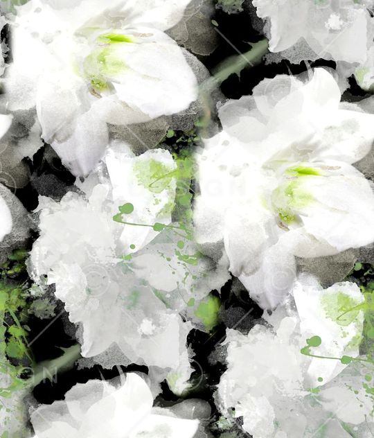 鸢尾花印花华亿平台图片