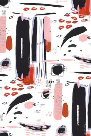 抽象绘画印花华亿平台图片