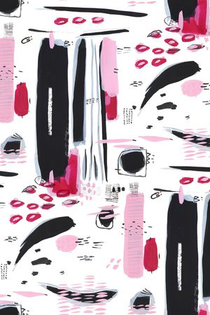 抽象绘画印花华亿平台图片