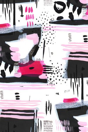 抽象绘画印花华亿平台图片