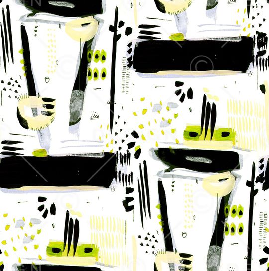 抽象绘画印花华亿平台图片