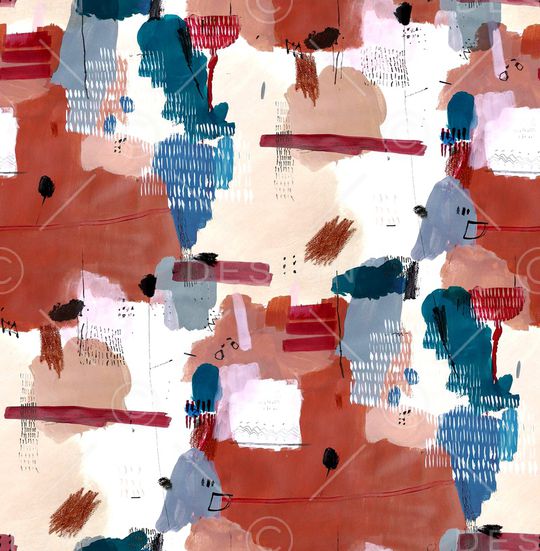 抽象绘画印花华亿平台图片