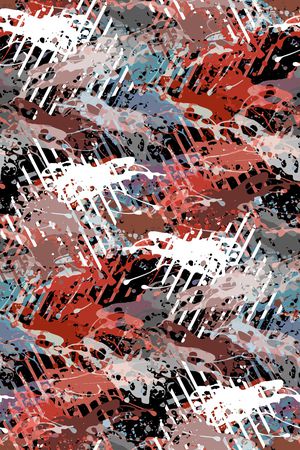 抽象男装印花华亿平台图片