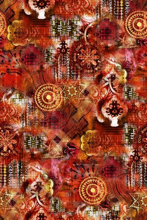 复古印花华亿平台图片