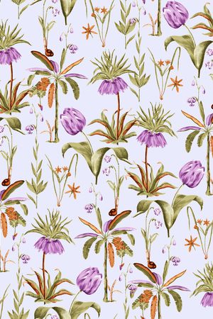 郁金香印花华亿平台图片