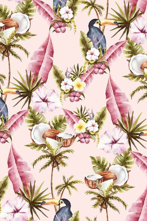 鹦鹉印花华亿平台图片