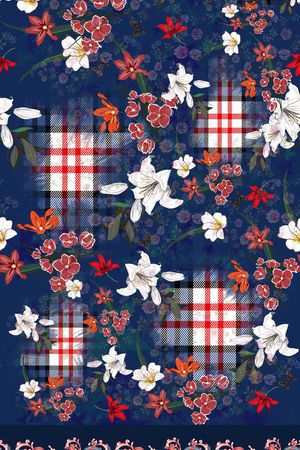 女装定位花印花华亿平台图片