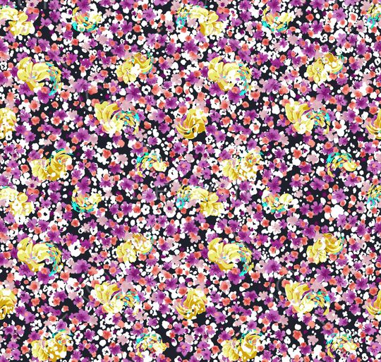 抽象花卉印花华亿平台图片