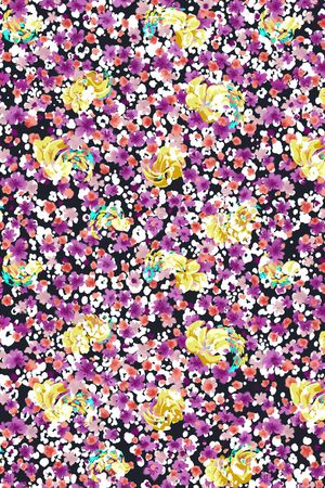 抽象花卉印花华亿平台图片