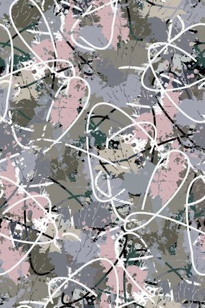 抽象男装印花华亿平台图片