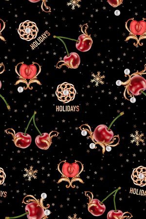 樱桃印花华亿平台图片