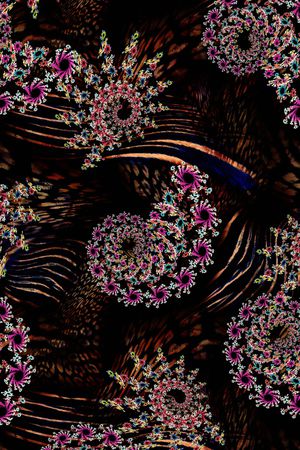 漩涡印花华亿平台图片