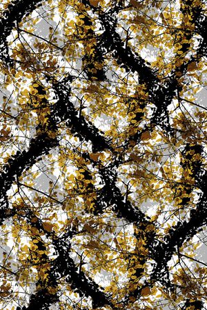 树枝印花华亿平台图片