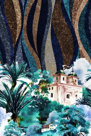 建筑印花华亿平台图片