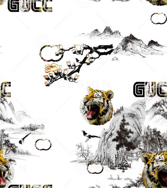 男装满版花印花华亿平台图片