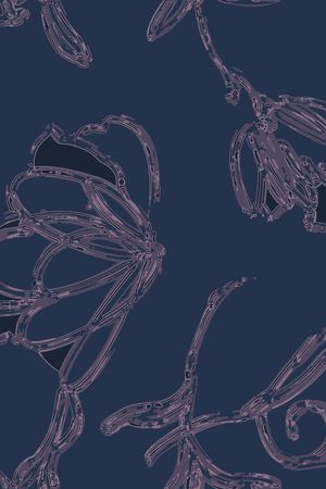 几何花卉印花华亿平台图片