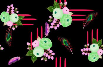 线条印花华亿平台图片