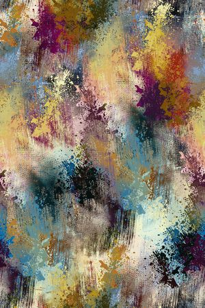 抽象男装印花华亿平台图片