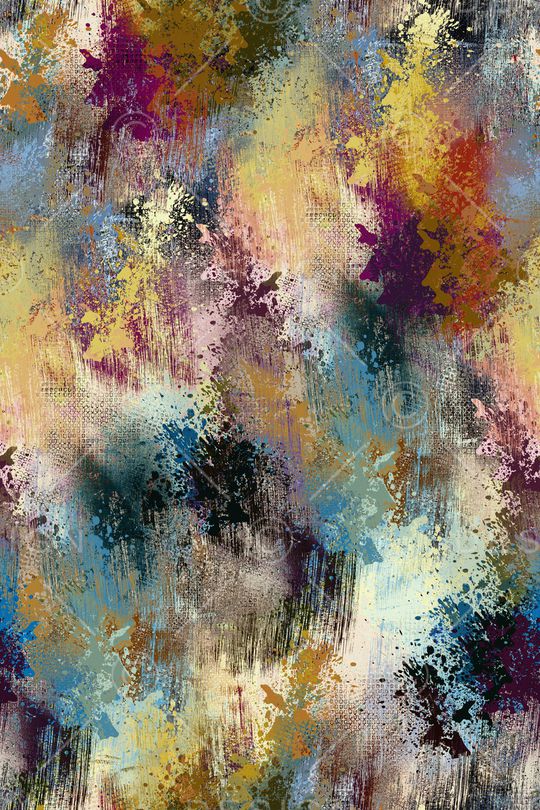 抽象男装印花华亿平台图片