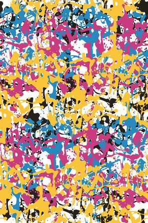 抽象男装印花华亿平台图片