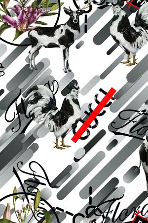 几何印花华亿平台图片