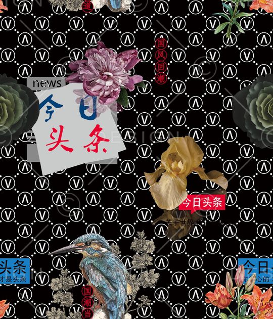 几何印花华亿平台图片