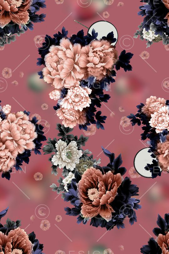 连衣裙印花华亿平台图片